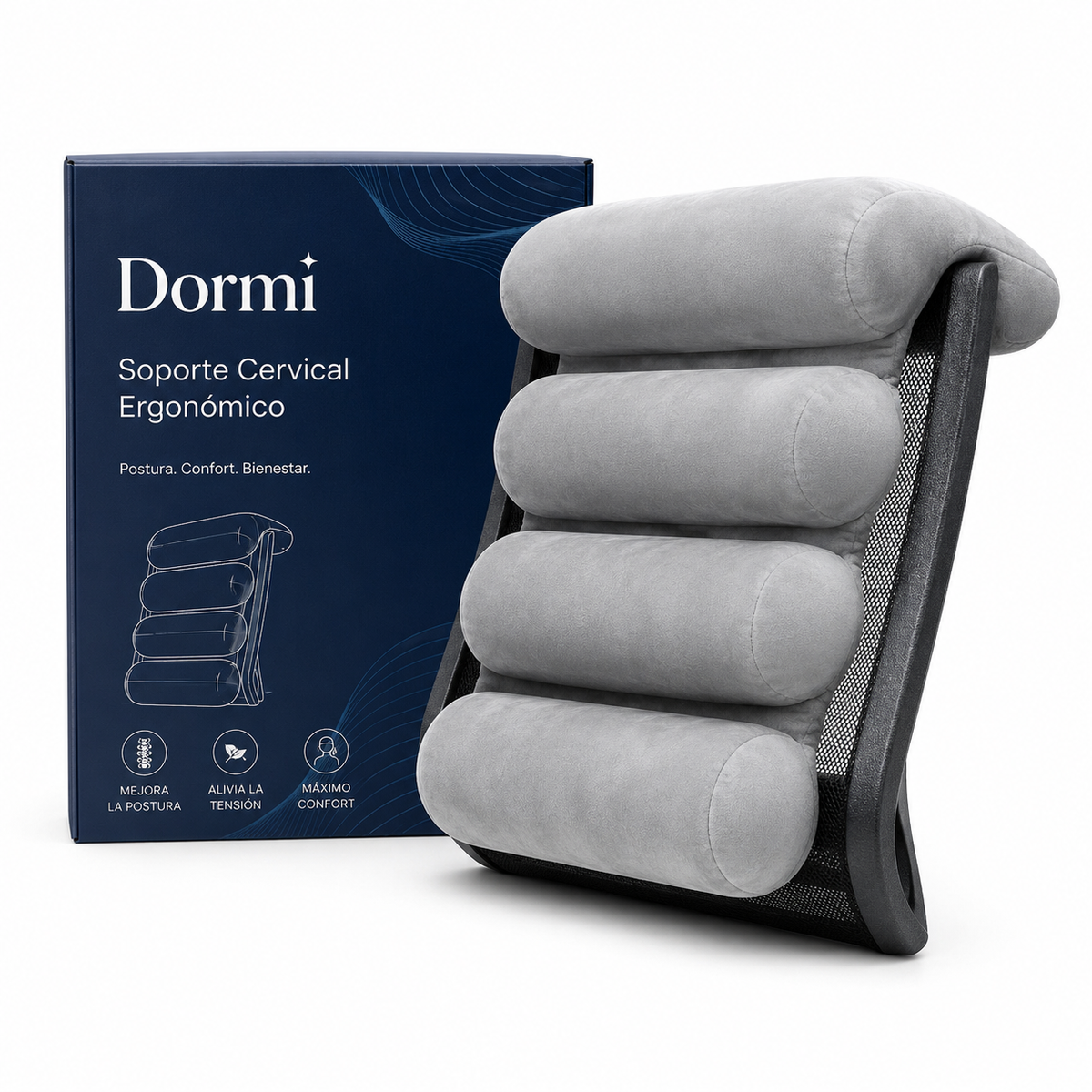 Silla de oficina con soporte antidolor de espalda